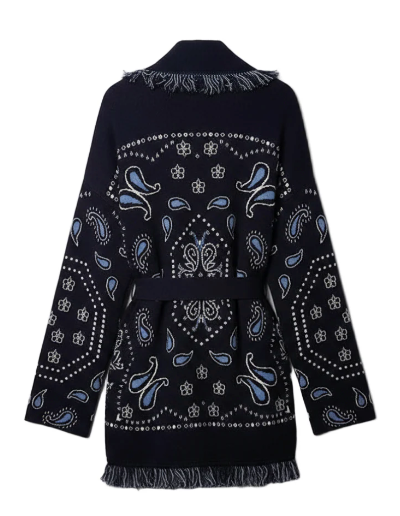Belted Cardigan Bandana
