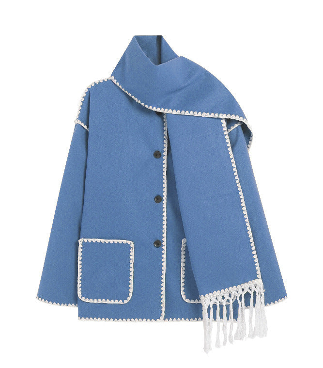 Woolen Scarf Coat