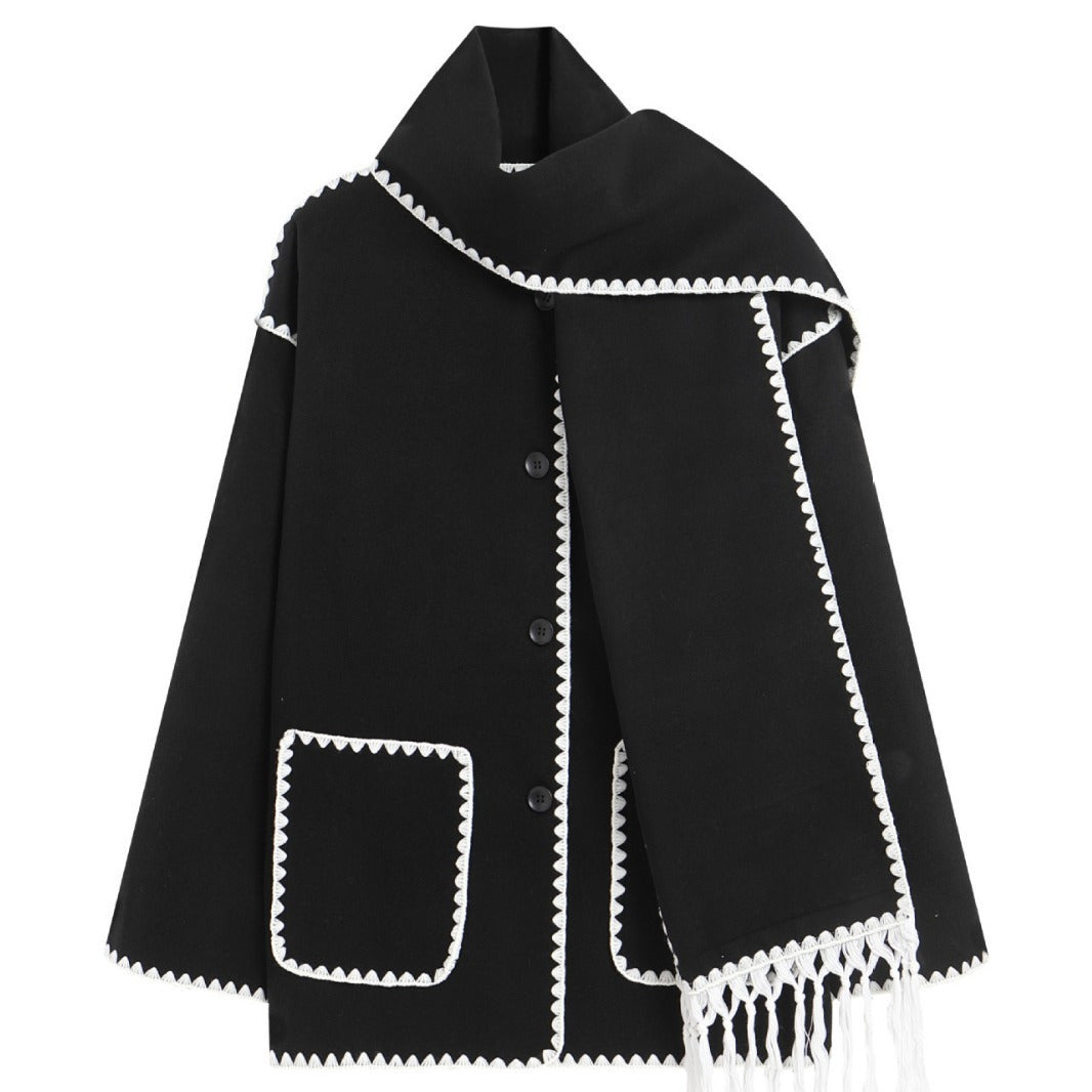 Woolen Scarf Coat