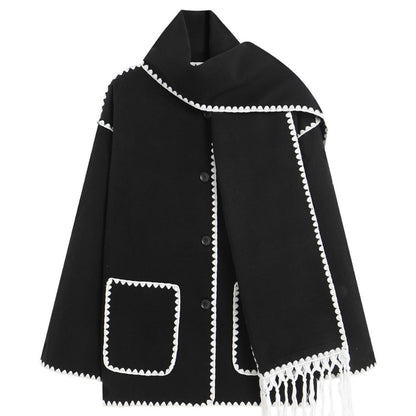 Woolen Scarf Coat