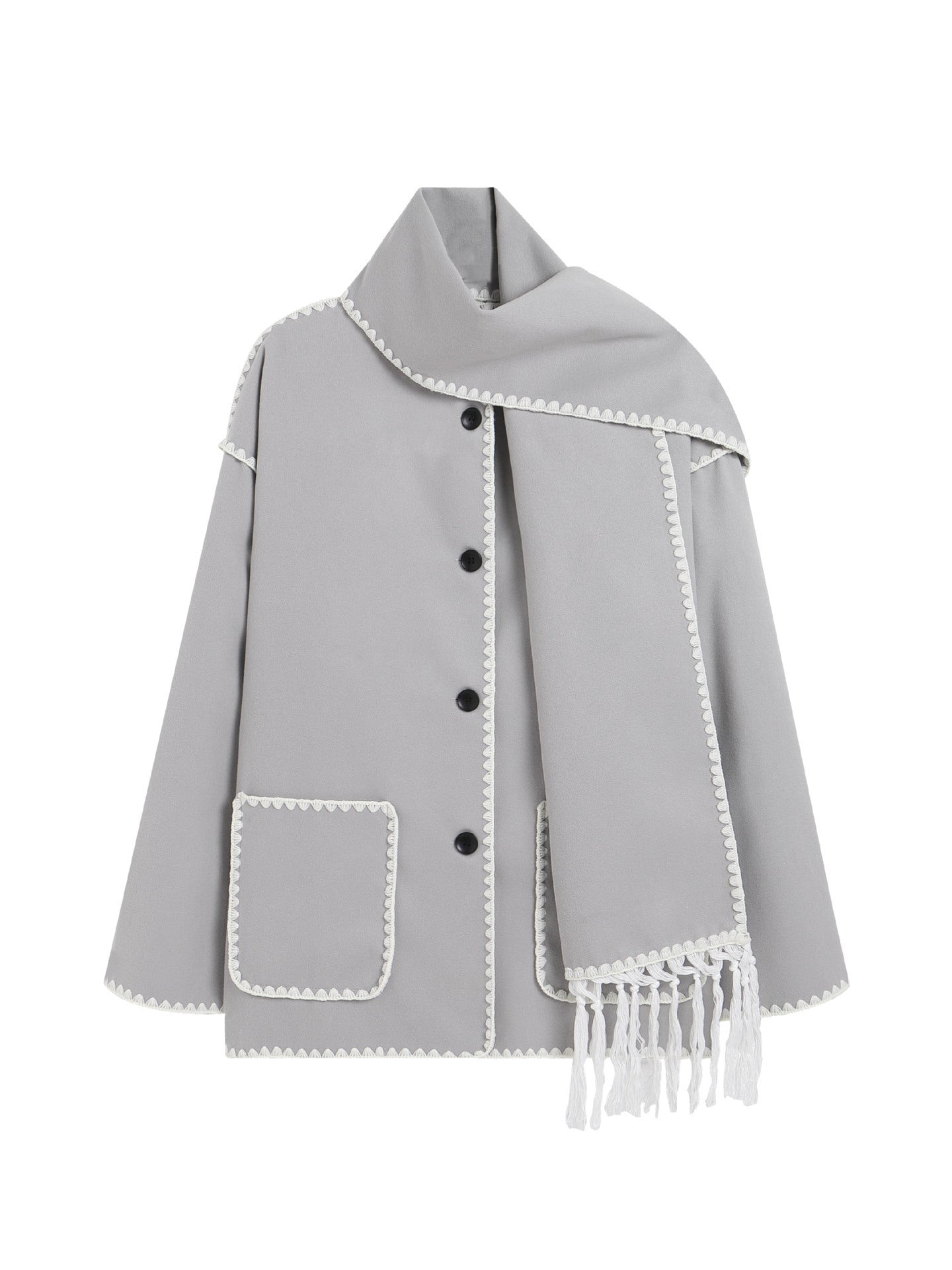 Woolen Scarf Coat