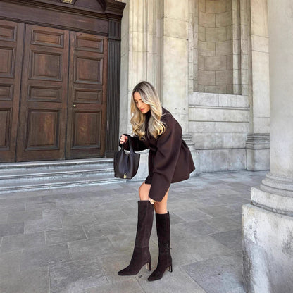 VAEA Brown Belted Coat