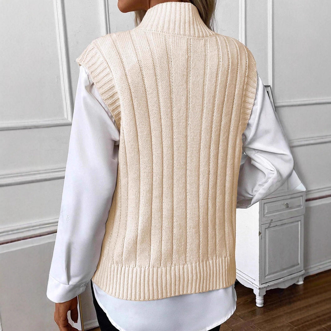 Cable-Knit Sleeveless – Timeless Style