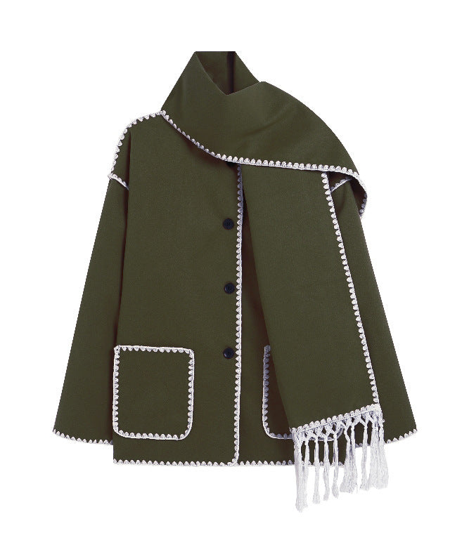 Woolen Scarf Coat