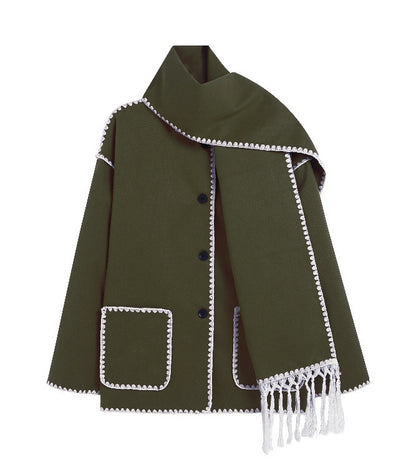 Woolen Scarf Coat