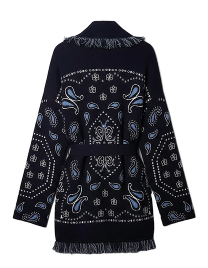 Belted Cardigan Bandana
