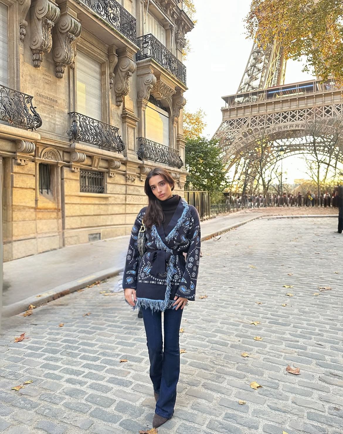 Belted Cardigan Bandana