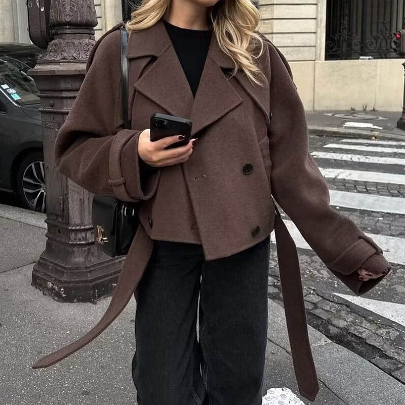 Long Sleeve Belted Jacket