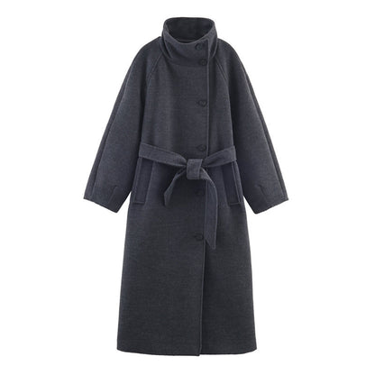Long belted coat - Wool
