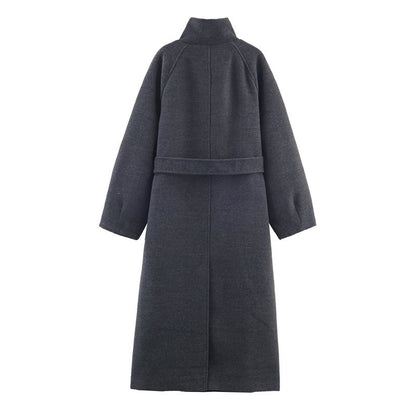 Long belted coat - Wool